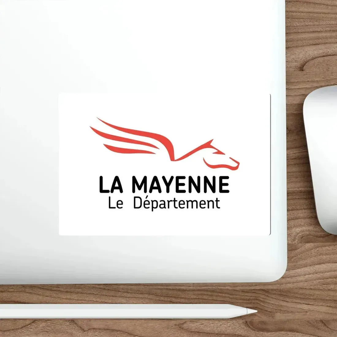 Flag of Mayenne France STICKER Vinyl Die-Cut Decal - The Sticker Space