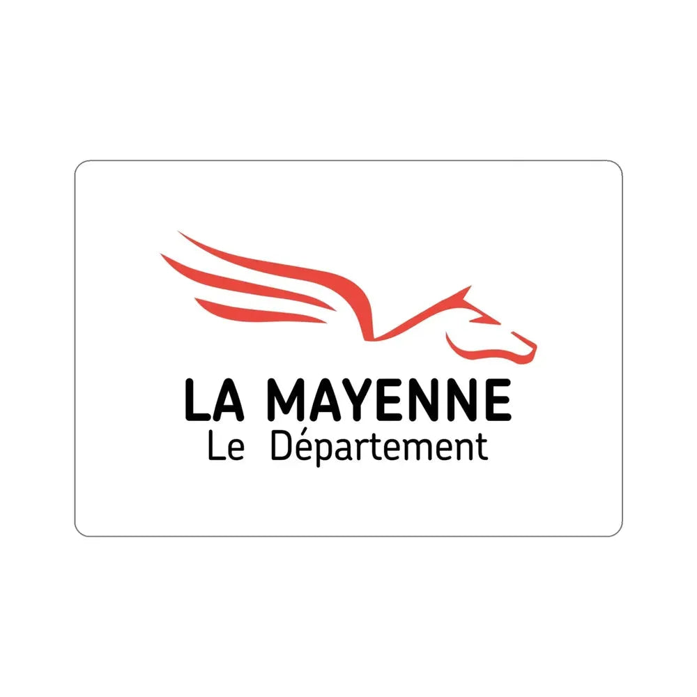 Flag of Mayenne France STICKER Vinyl Die-Cut Decal - The Sticker Space