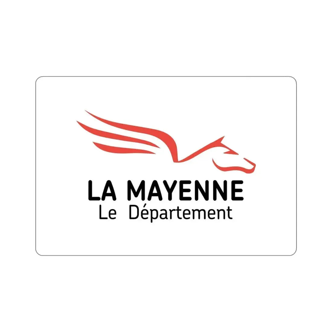 Flag of Mayenne France STICKER Vinyl Die-Cut Decal - The Sticker Space