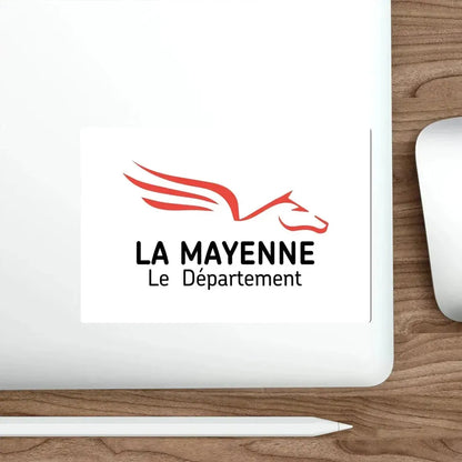 Flag of Mayenne France STICKER Vinyl Die-Cut Decal - The Sticker Space
