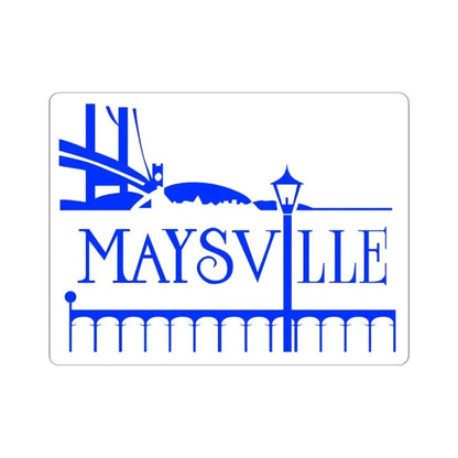 Flag of Maysville Kentucky (United States) STICKER Vinyl Kiss-Cut Decal 3 Inch White - The Sticker Space