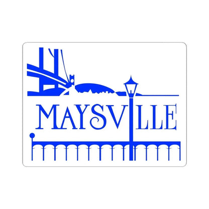 Flag of Maysville Kentucky (United States) STICKER Vinyl Kiss-Cut Decal 6 Inch White - The Sticker Space