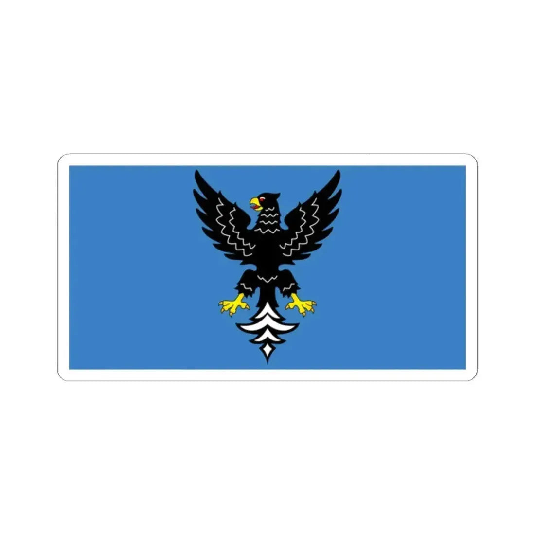 Flag of Mazyr (Belarus) STICKER Vinyl Kiss-Cut Decal 2 Inch White - The Sticker Space