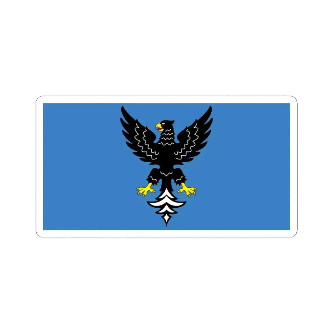 Flag of Mazyr (Belarus) STICKER Vinyl Kiss-Cut Decal 3 Inch White - The Sticker Space