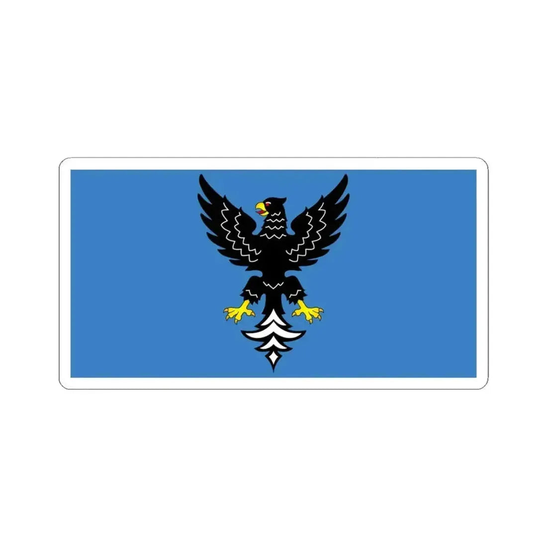 Flag of Mazyr (Belarus) STICKER Vinyl Kiss-Cut Decal 6 Inch White - The Sticker Space