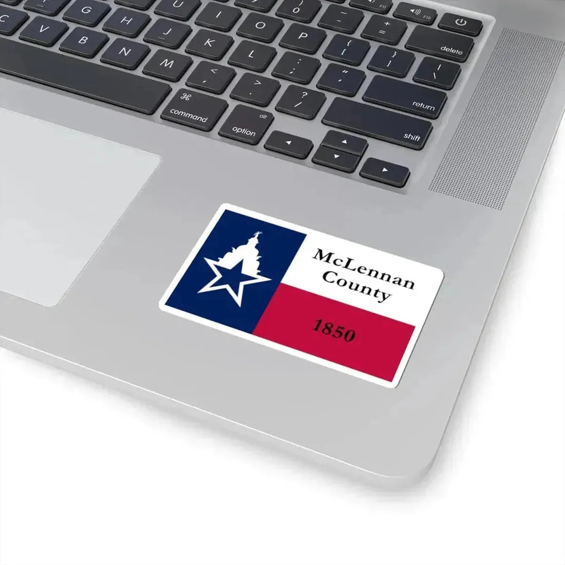 Flag of McLennan County Texas (United States) STICKER Vinyl Kiss-Cut Decal - The Sticker Space