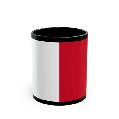 Flag of Mdina Malta - Black Coffee Mug-11oz-The Sticker Space