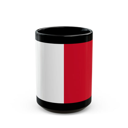 Flag of Mdina Malta - Black Coffee Mug-15oz-The Sticker Space