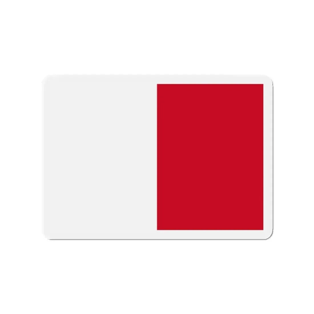 Flag of Mdina Malta - Refrigerator Magnet 2 Inch - The Sticker Space