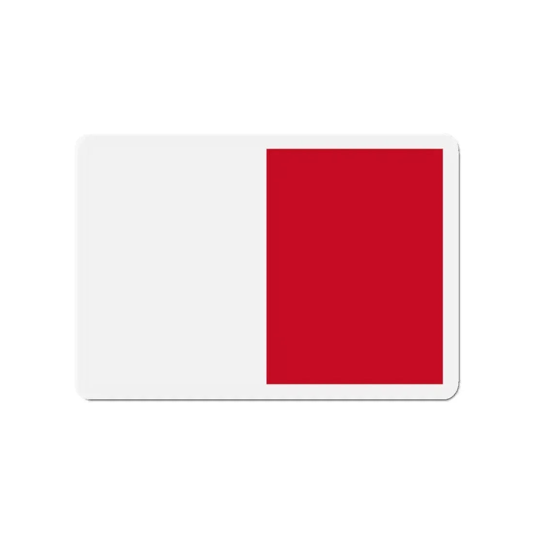 Flag of Mdina Malta - Refrigerator Magnet 3 Inch - The Sticker Space