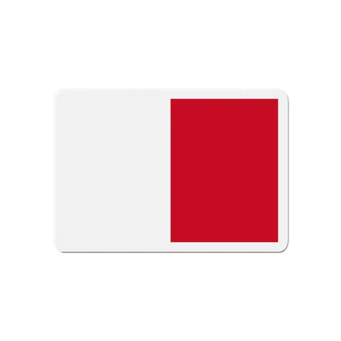 Flag of Mdina Malta - Refrigerator Magnet 6 Inch - The Sticker Space