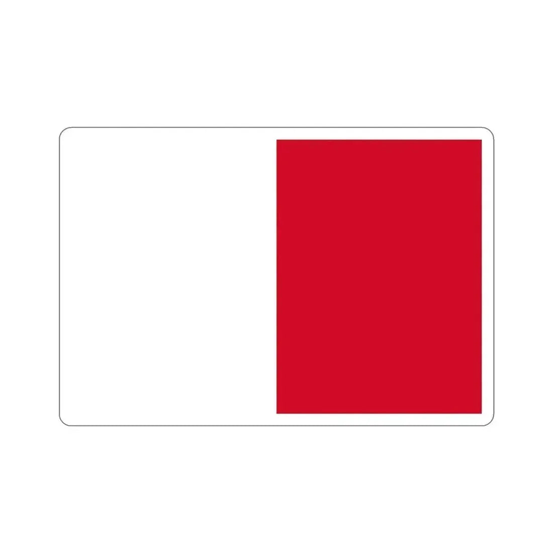 Flag of Mdina Malta STICKER Vinyl Die-Cut Decal 4 Inch - The Sticker Space