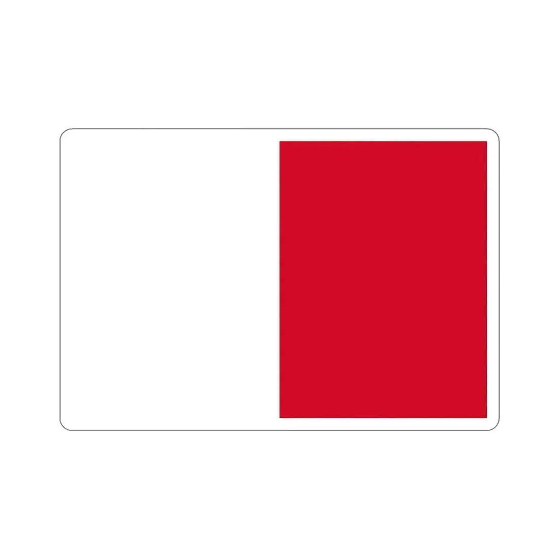 Flag of Mdina Malta STICKER Vinyl Die-Cut Decal 5 Inch - The Sticker Space