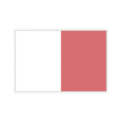 Flag of Mdina Malta - STICKER Vinyl Kiss-Cut Decal 2 Inch Transparent - The Sticker Space