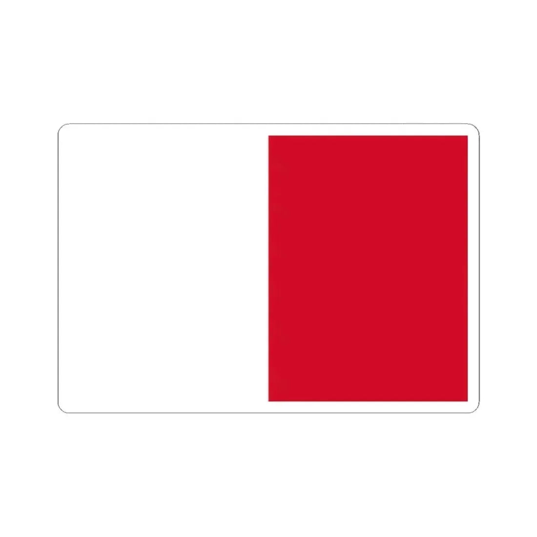 Flag of Mdina Malta - STICKER Vinyl Kiss-Cut Decal 2 Inch White - The Sticker Space