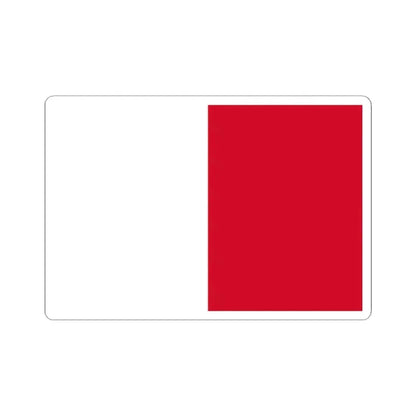 Flag of Mdina Malta - STICKER Vinyl Kiss-Cut Decal 2 Inch White - The Sticker Space