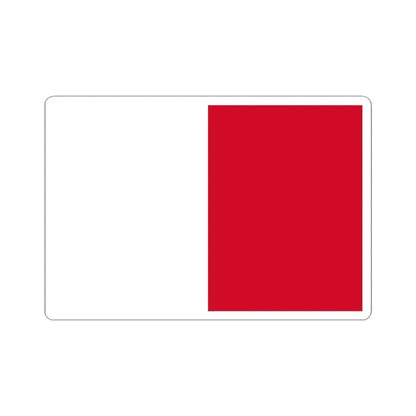 Flag of Mdina Malta - STICKER Vinyl Kiss-Cut Decal 3 Inch White - The Sticker Space