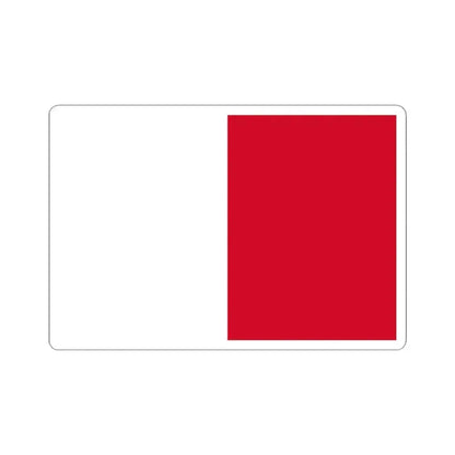 Flag of Mdina Malta - STICKER Vinyl Kiss-Cut Decal 4 Inch White - The Sticker Space