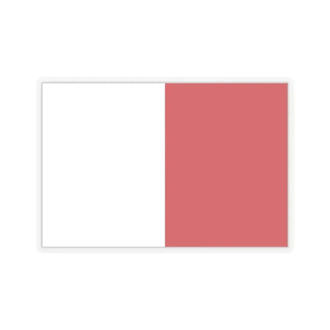 Flag of Mdina Malta - STICKER Vinyl Kiss-Cut Decal 6 Inch Transparent - The Sticker Space