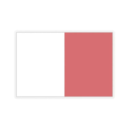 Flag of Mdina Malta - STICKER Vinyl Kiss-Cut Decal 6 Inch Transparent - The Sticker Space