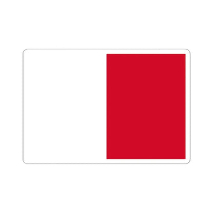 Flag of Mdina Malta - STICKER Vinyl Kiss-Cut Decal 6 Inch White - The Sticker Space