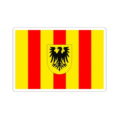 Flag of Mechlin (Belgium) STICKER Vinyl Kiss-Cut Decal 2 Inch White - The Sticker Space