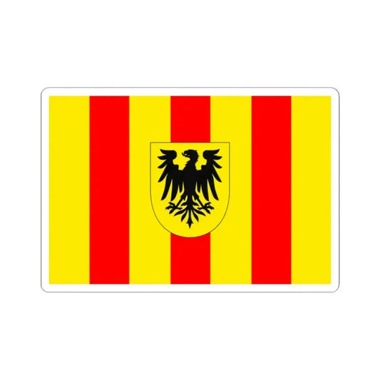 Flag of Mechlin (Belgium) STICKER Vinyl Kiss-Cut Decal 2 Inch White - The Sticker Space