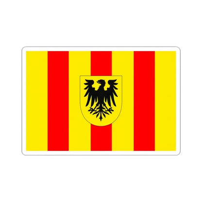 Flag of Mechlin (Belgium) STICKER Vinyl Kiss-Cut Decal 3 Inch White - The Sticker Space