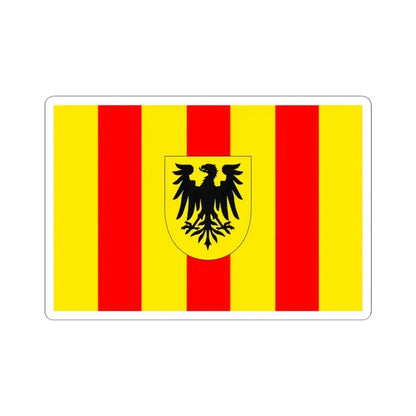 Flag of Mechlin (Belgium) STICKER Vinyl Kiss-Cut Decal 4 Inch White - The Sticker Space
