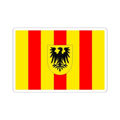 Flag of Mechlin (Belgium) STICKER Vinyl Kiss-Cut Decal 6 Inch White - The Sticker Space