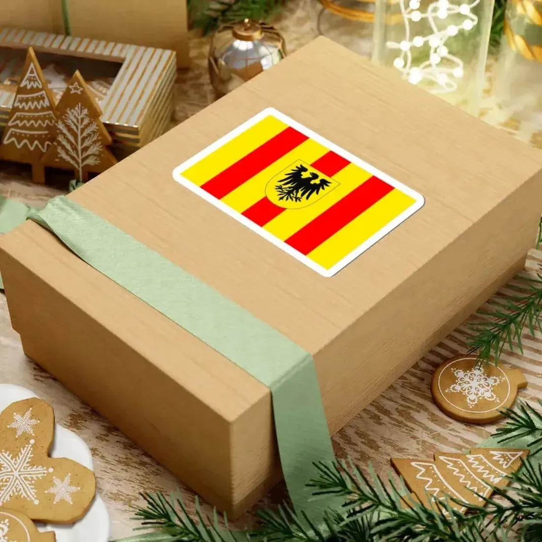 Flag of Mechlin (Belgium) STICKER Vinyl Kiss-Cut Decal - The Sticker Space