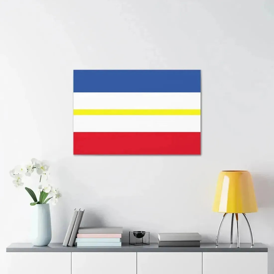 Flag of Mecklenburg Vorpommern Germany - Canvas Wall Art - The Sticker Space