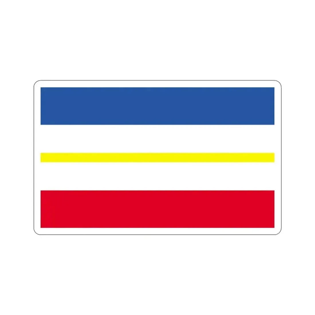 Flag of Mecklenburg Vorpommern Germany STICKER Vinyl Die-Cut Decal 4 Inch - The Sticker Space