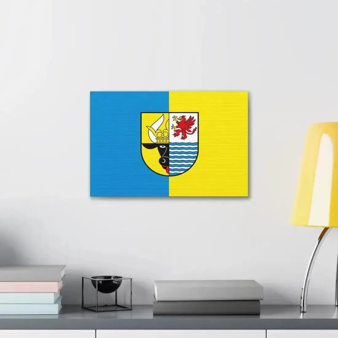 Flag of Mecklenburgische Seenplatte Germany - Canvas Wall Art - The Sticker Space