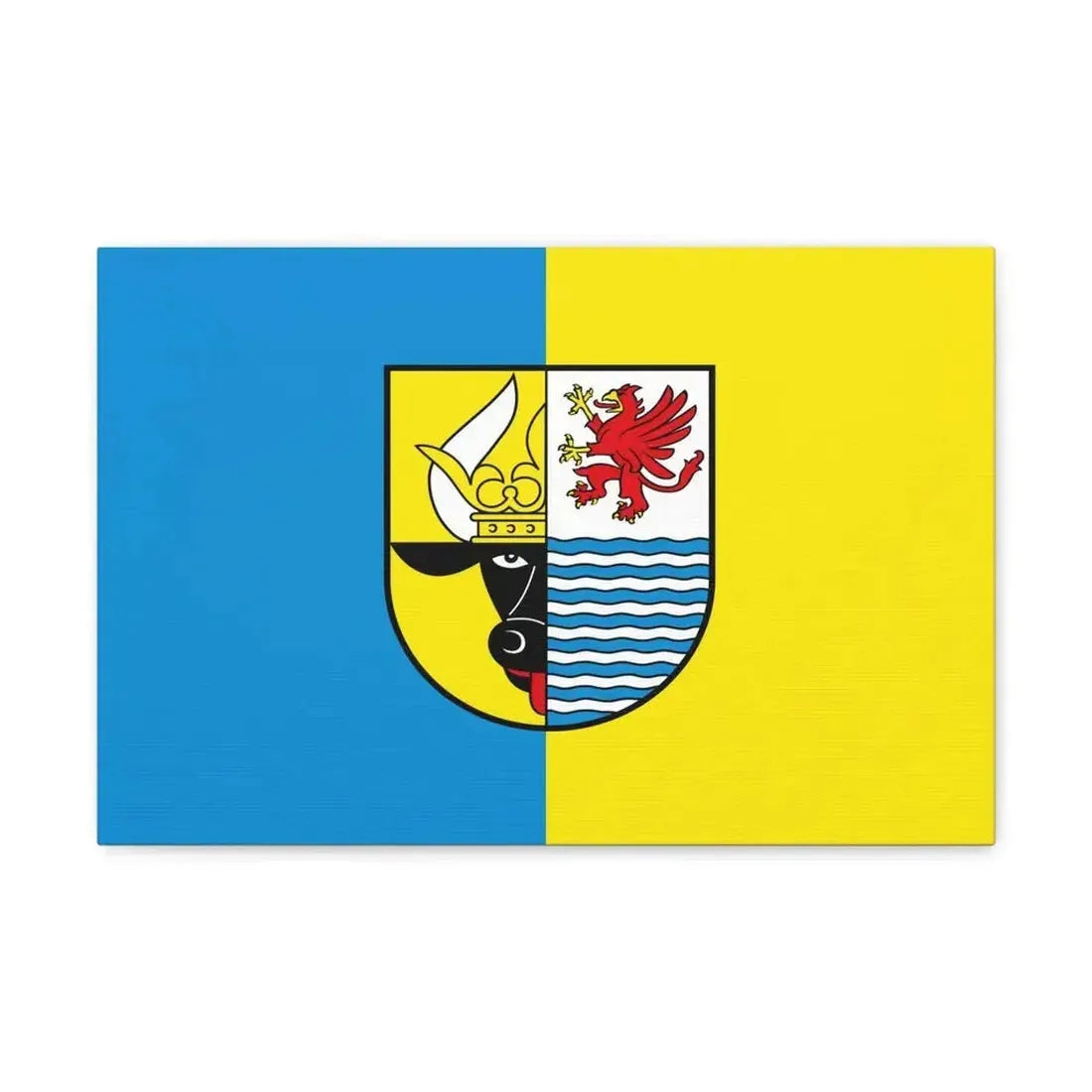 Flag of Mecklenburgische Seenplatte Germany - Canvas Wall Art - The Sticker Space