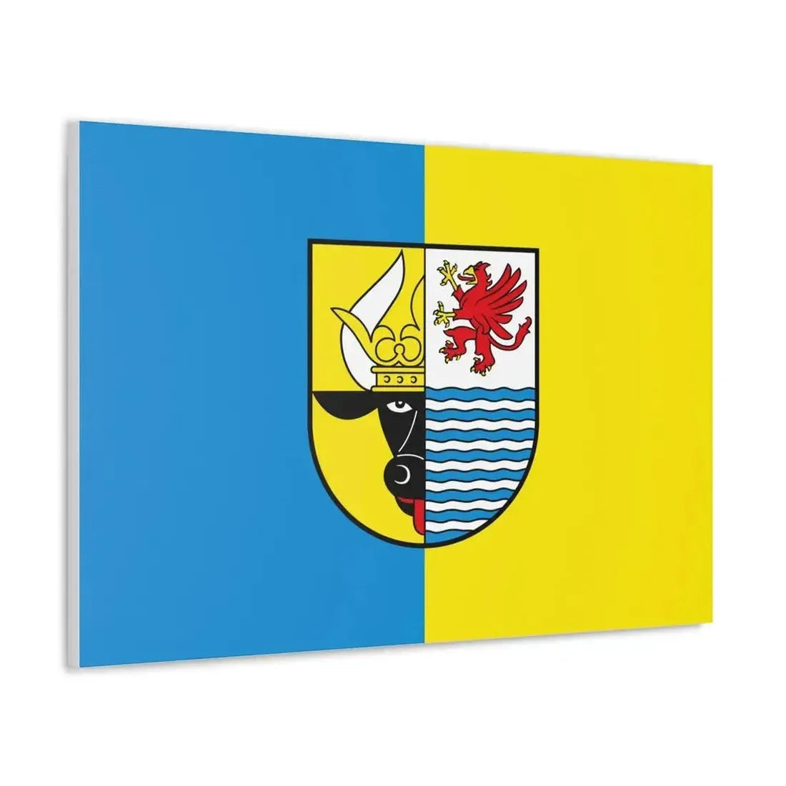 Flag of Mecklenburgische Seenplatte Germany - Canvas Wall Art - The Sticker Space