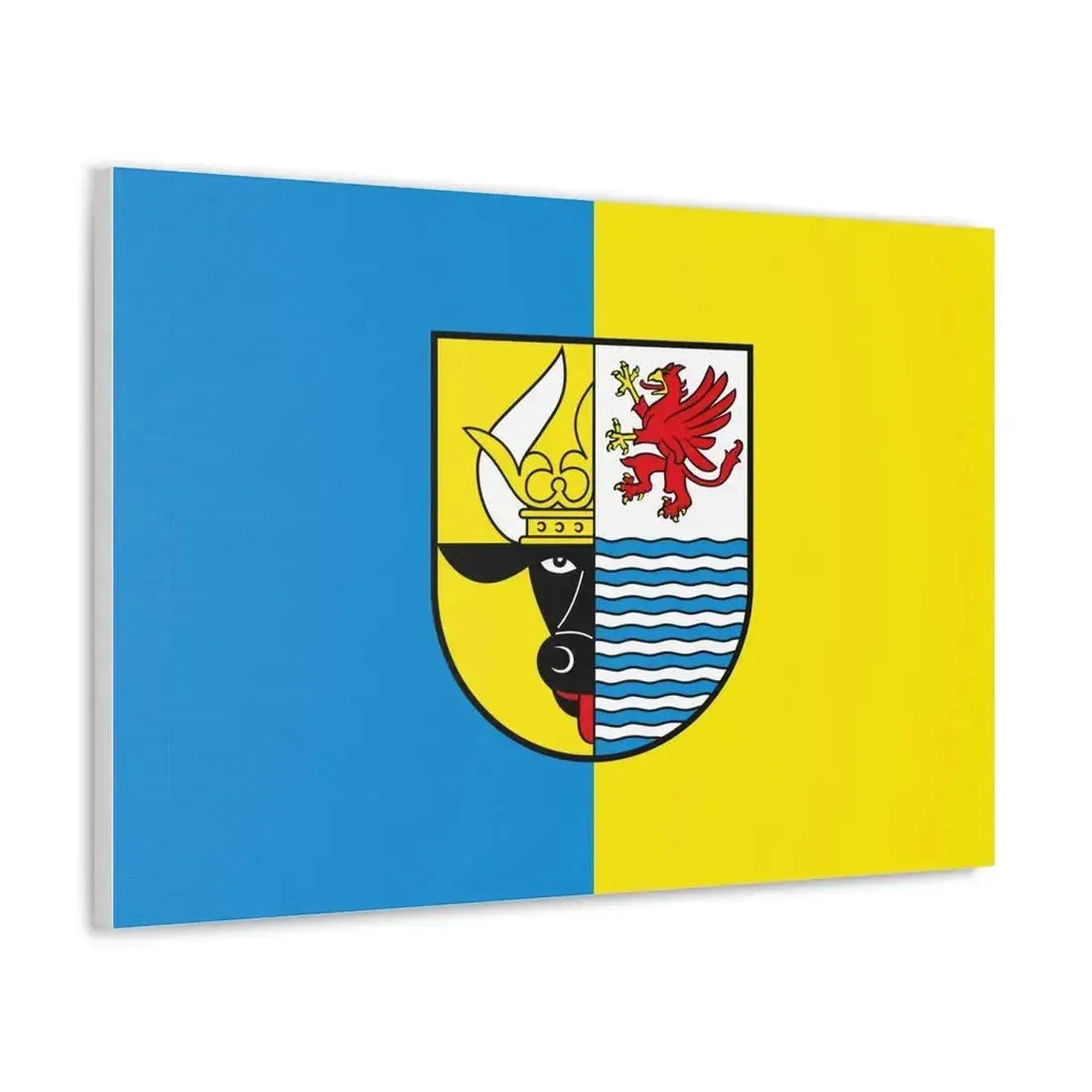 Flag of Mecklenburgische Seenplatte Germany - Canvas Wall Art - The Sticker Space