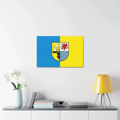 Flag of Mecklenburgische Seenplatte Germany - Canvas Wall Art - The Sticker Space