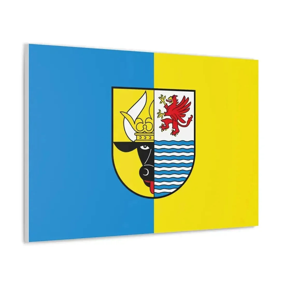 Flag of Mecklenburgische Seenplatte Germany - Canvas Wall Art - The Sticker Space