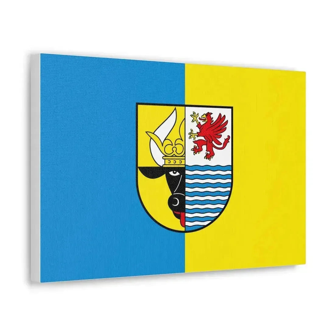 Flag of Mecklenburgische Seenplatte Germany - Canvas Wall Art - The Sticker Space