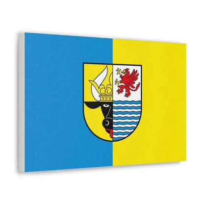 Flag of Mecklenburgische Seenplatte Germany - Canvas Wall Art - The Sticker Space