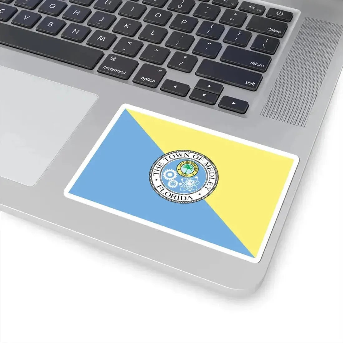 Flag of Medley Florida (United States) STICKER Vinyl Kiss-Cut Decal - The Sticker Space