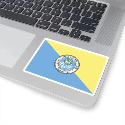 Flag of Medley Florida (United States) STICKER Vinyl Kiss-Cut Decal - The Sticker Space