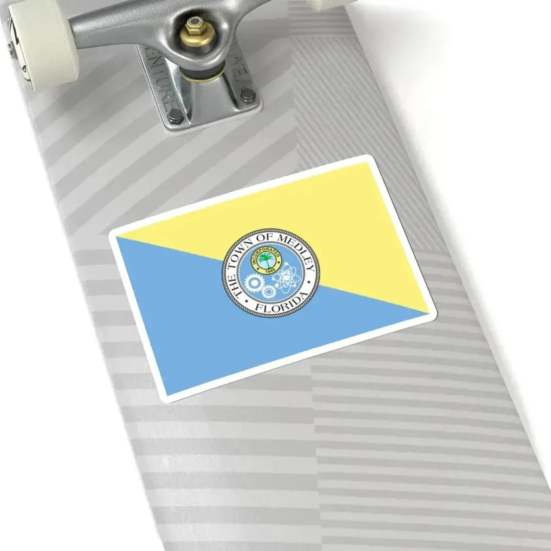 Flag of Medley Florida (United States) STICKER Vinyl Kiss-Cut Decal - The Sticker Space