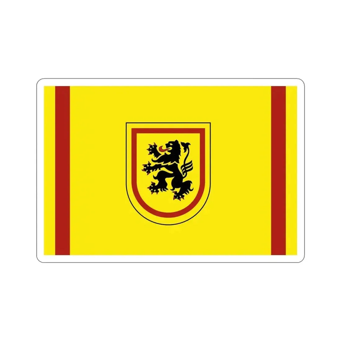 Flag of Meißen Germany STICKER Vinyl Die-Cut Decal 4 Inch - The Sticker Space