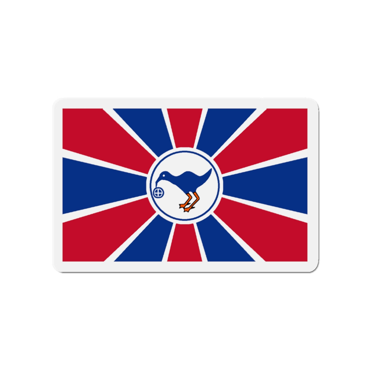 Flag of Melekeok Palau - Die-Cut Magnet-3" x 3"-The Sticker Space