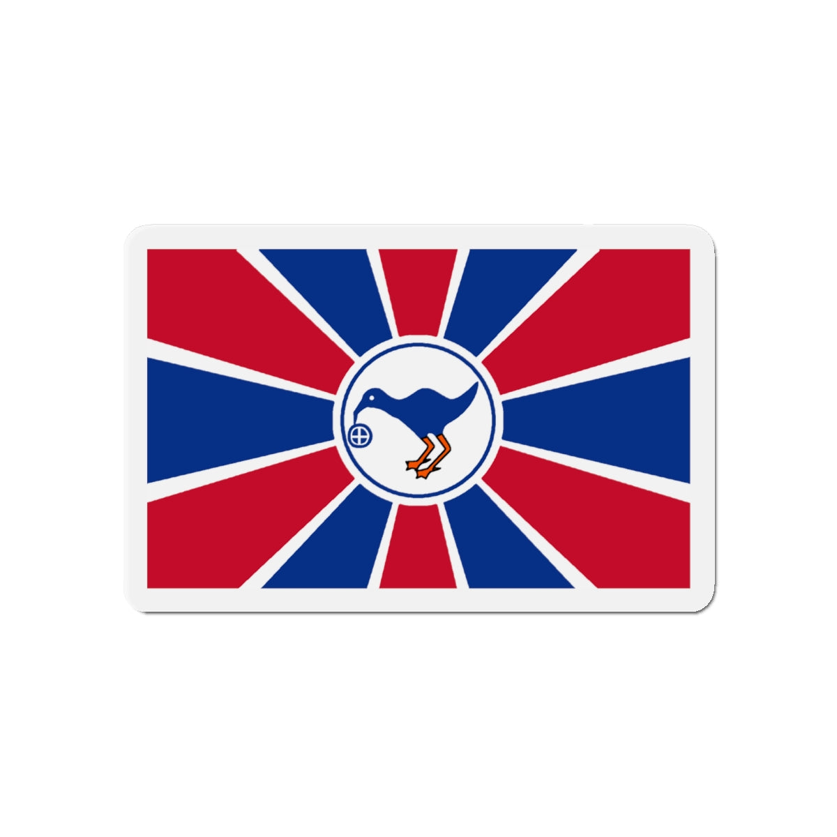 Flag of Melekeok Palau - Die-Cut Magnet-4" x 4"-The Sticker Space