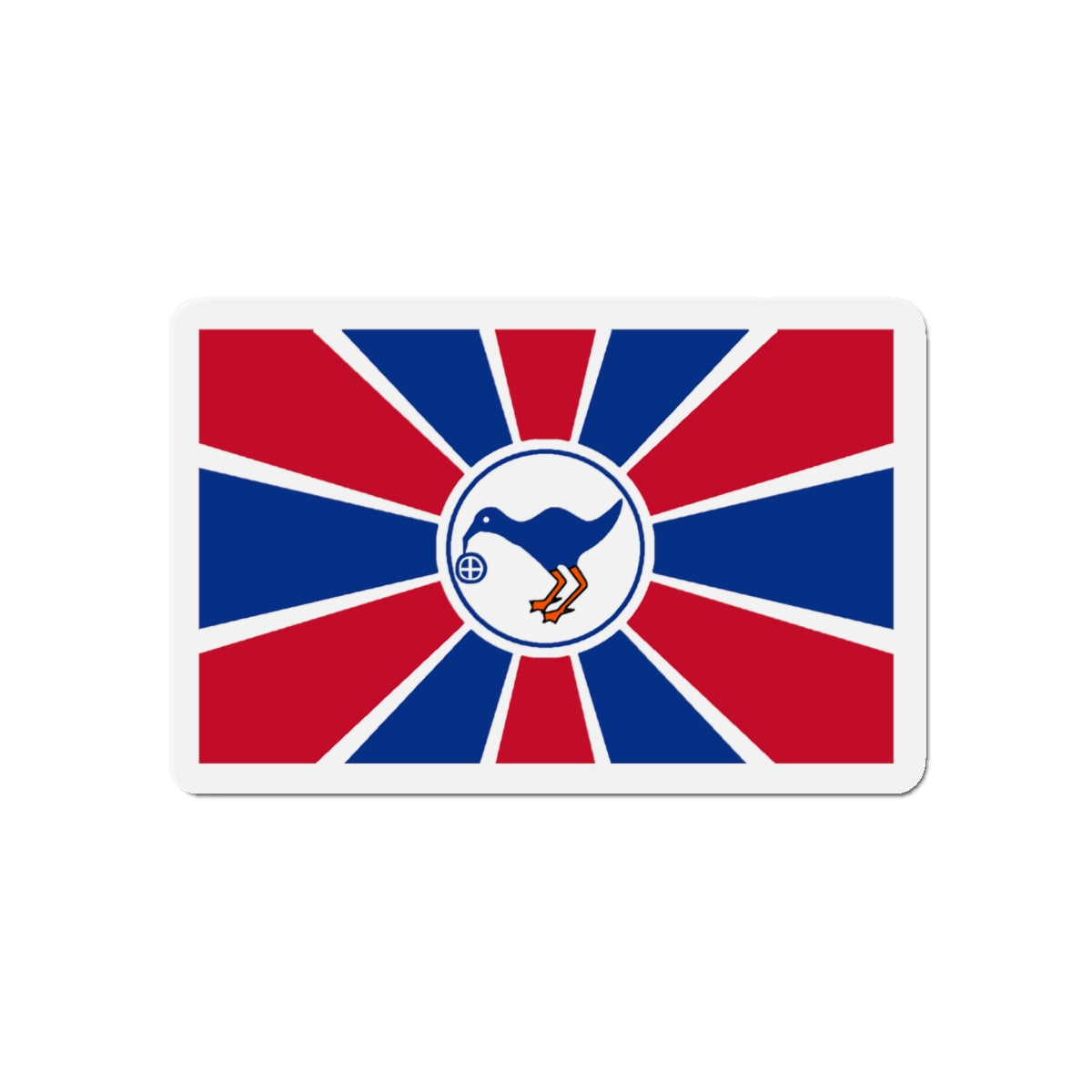 Flag of Melekeok Palau - Die-Cut Magnet-5" x 5"-The Sticker Space