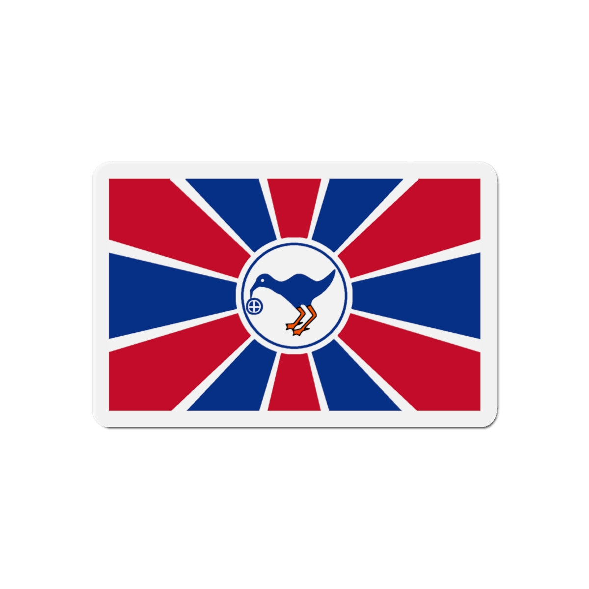 Flag of Melekeok Palau - Die-Cut Magnet-6 × 6"-The Sticker Space