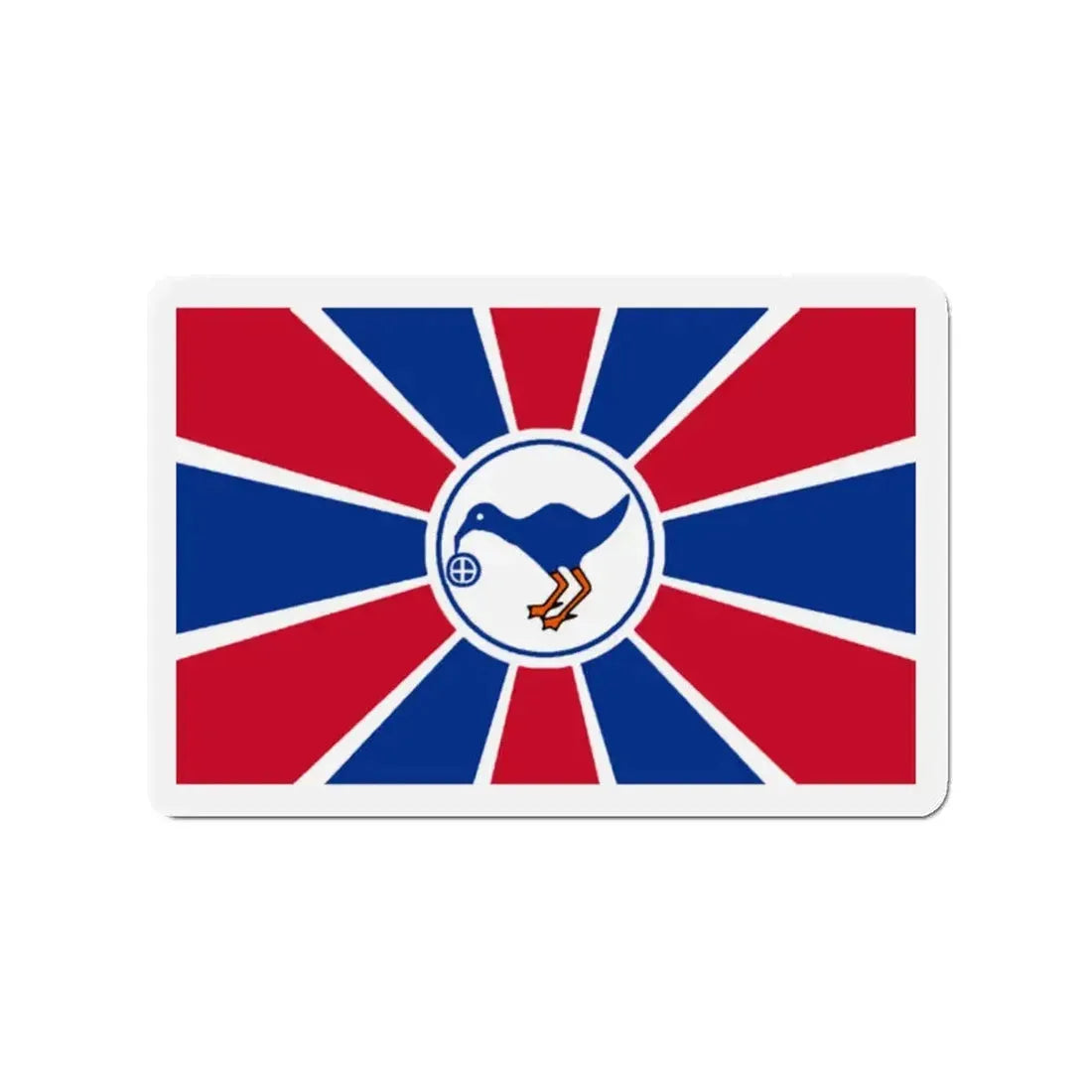 Flag of Melekeok Palau - Refrigerator Magnet 2 Inch - The Sticker Space